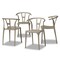 Baxton Studio Warner ModernBeige Plastic Dining Chair Set , PK4 194-4PC-12038-ZORO - alternate 6